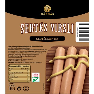 DÁRDÁS SERTÉS VIRSLI termékképe