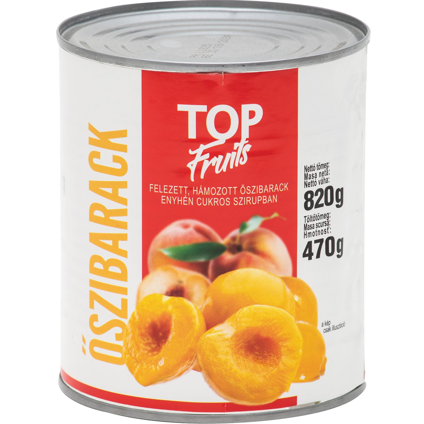 Top Fruits őszibarack Befőtt